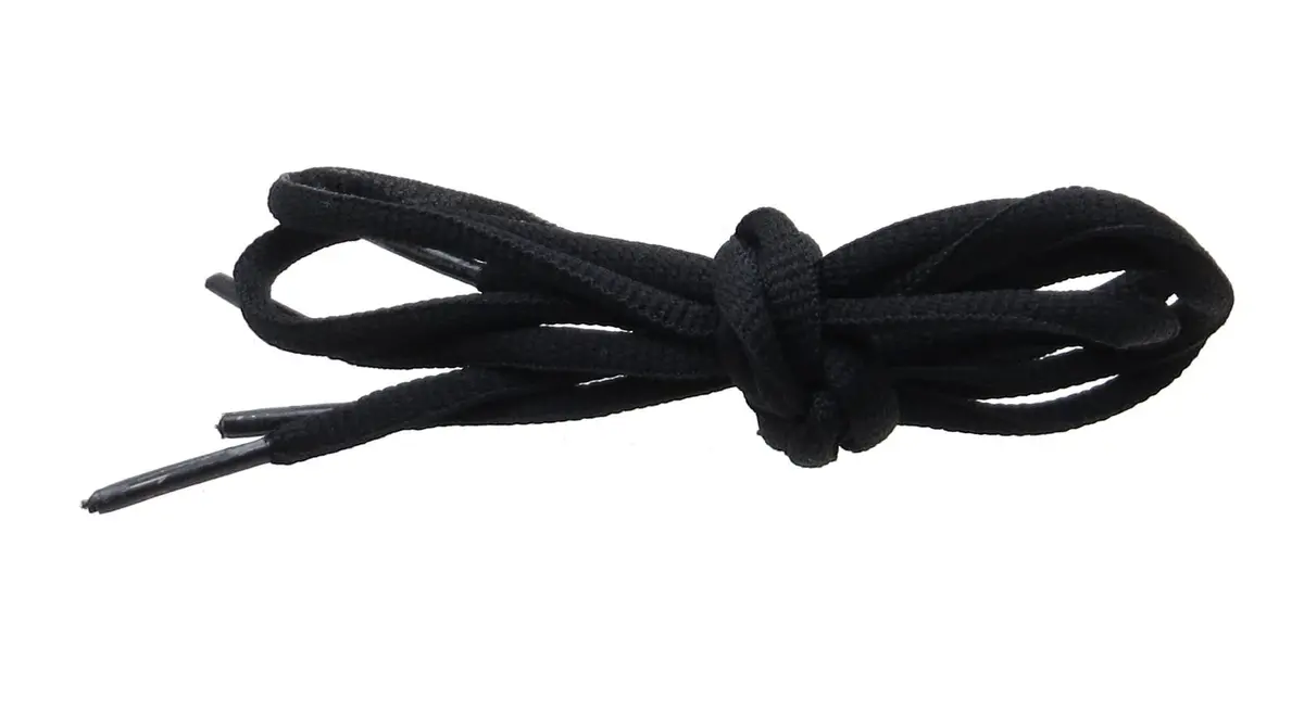 BCB Wear Oval Athletic Shoelaces 1/4" Thick Shoe Strings for Shoes (Black-54) | Durable Flat Athletic Style for All Shoes - view 3