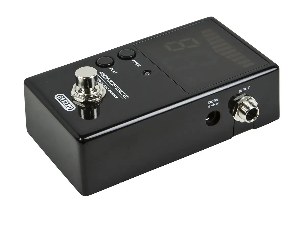Monoprice Chromatic Pedal Tuner - Black, Heavy-Duty Metal, True & Normal Bypass, Stage Right Series | Accurate ±1 Cent, 27.5Hz-4186Hz - view 4