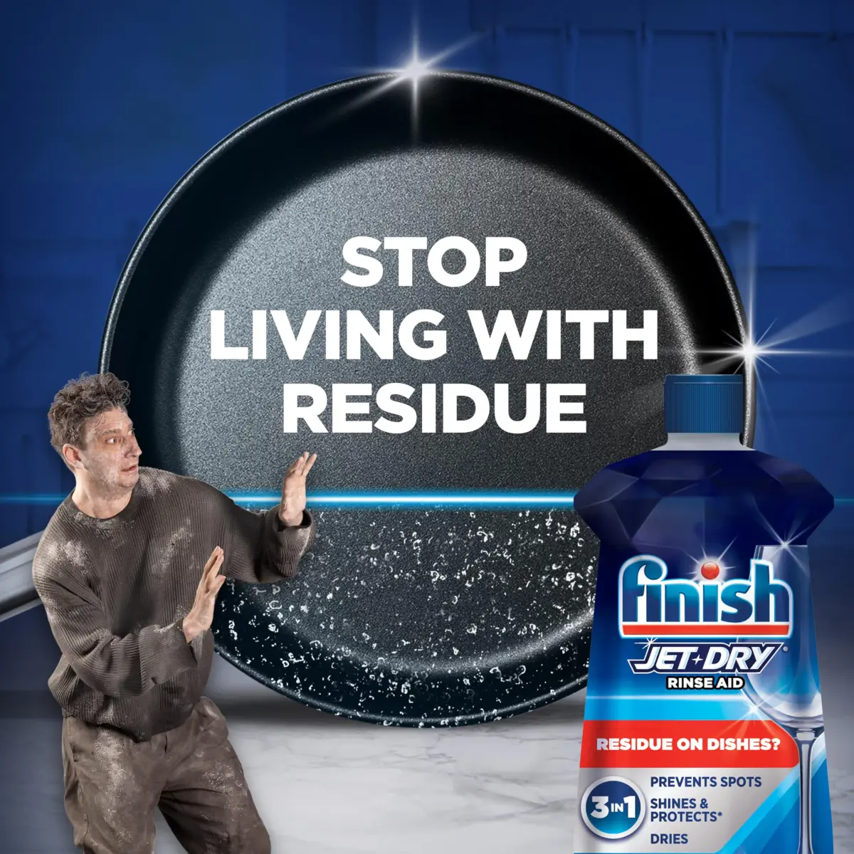 Finish Jet-Dry Dishwasher Rinse Aid 16 Fl Oz (473 ml) | Prevents Spots & Residues | Dries & Shines - view 2