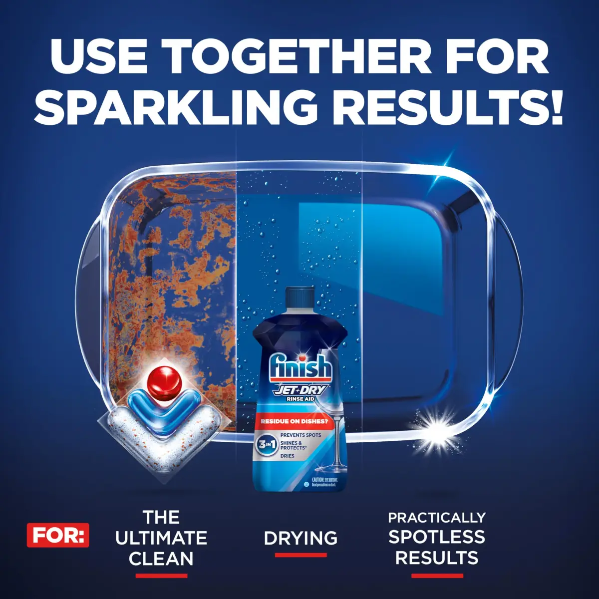 Finish Jet-Dry Dishwasher Rinse Aid 16 Fl Oz (473 ml) | Prevents Spots & Residues | Dries & Shines - view 4