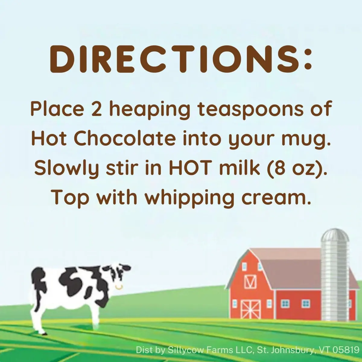 Silly Cow Farms Marshmallow Swirl Hot Chocolate 16.9 oz | Gluten-Free, Non-GMO, Made with Real Ingredients - view 3