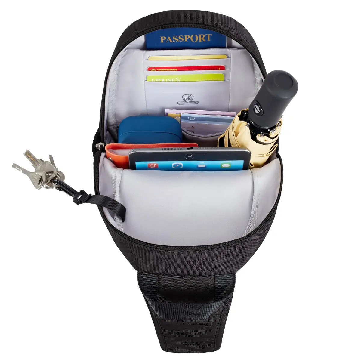 Travelon Anti-Theft Classic Sling Bag | Slim, Secure & Lightweight for Daily Travel - view 7