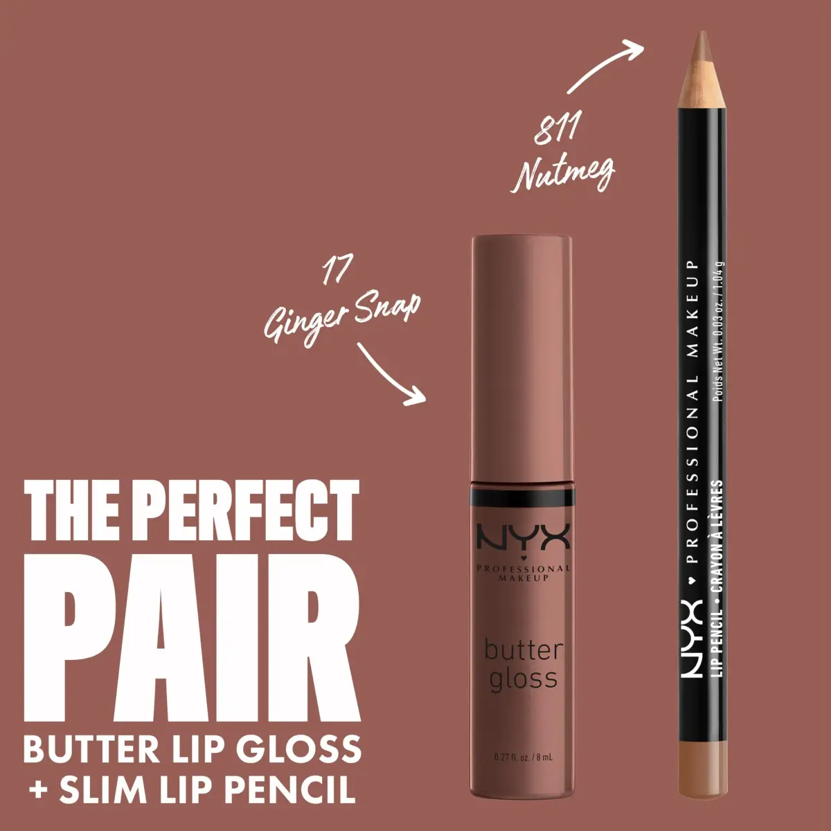 NYX PROFESSIONAL MAKEUP Butter Gloss Bling Lip Gloss - 17 Ginger Snap (Chocolate Brown) | Vegan & Non-Sticky Shine - view 4