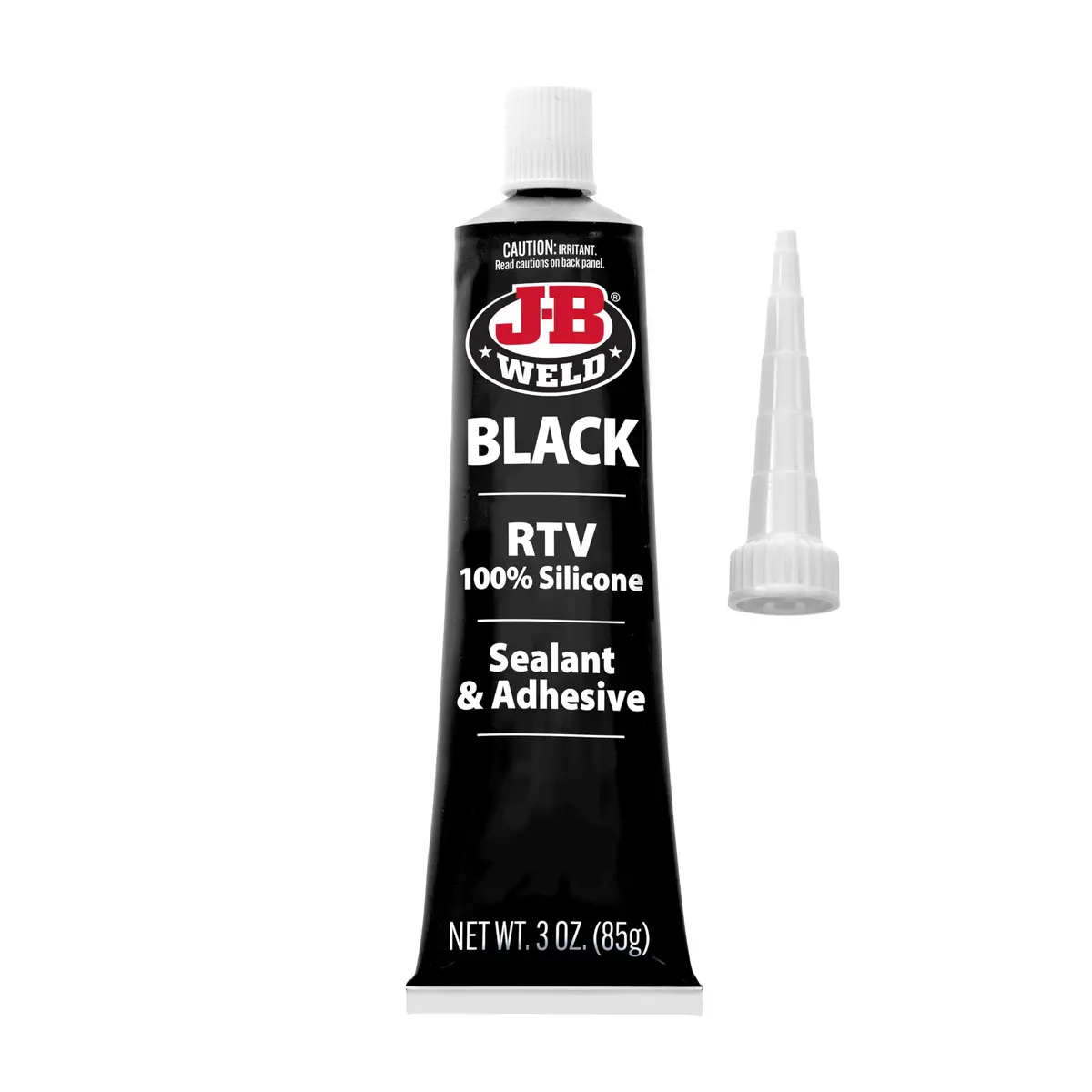 J-B Weld Black RTV Silicone Sealant and Adhesive 88.7 ml (3 oz) | Bonds Uneven Surfaces - view 3