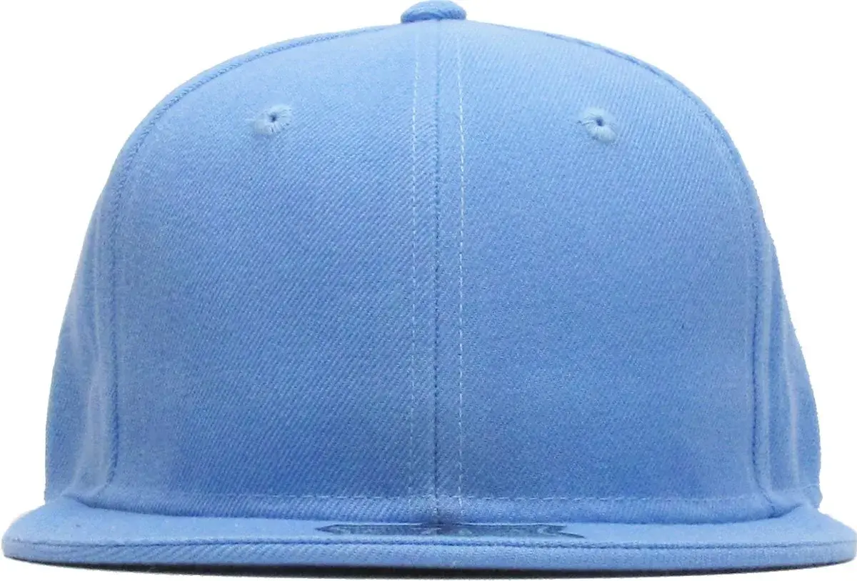 KBETHOS The Real Original Fitted Flat-Bill Baseball Cap, Sky Blue, Size 7 1/8 (6 7/8-8) | Classic Style for Men & Women - view 2