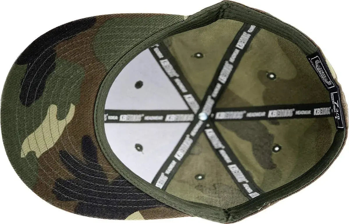KBETHOS Woodland Camouflage Fitted Baseball Cap 7 5/8 (US Size) | Classic Flat Bill for Everyday Style - view 6
