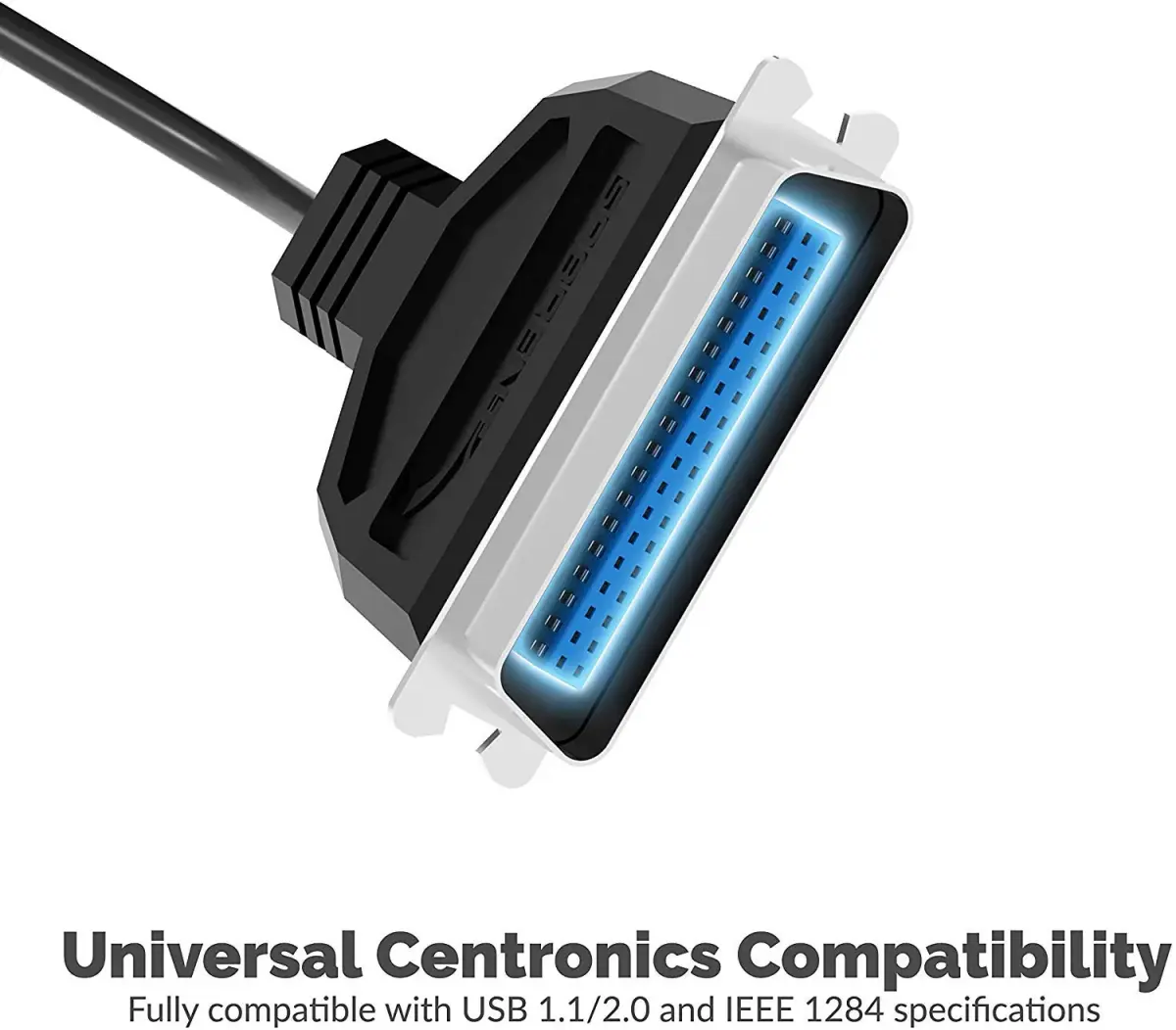SABRENT USB to Parallel Printer Cable Adapter 1.8m (6 ft) | Connects Parallel Printers via USB - view 3