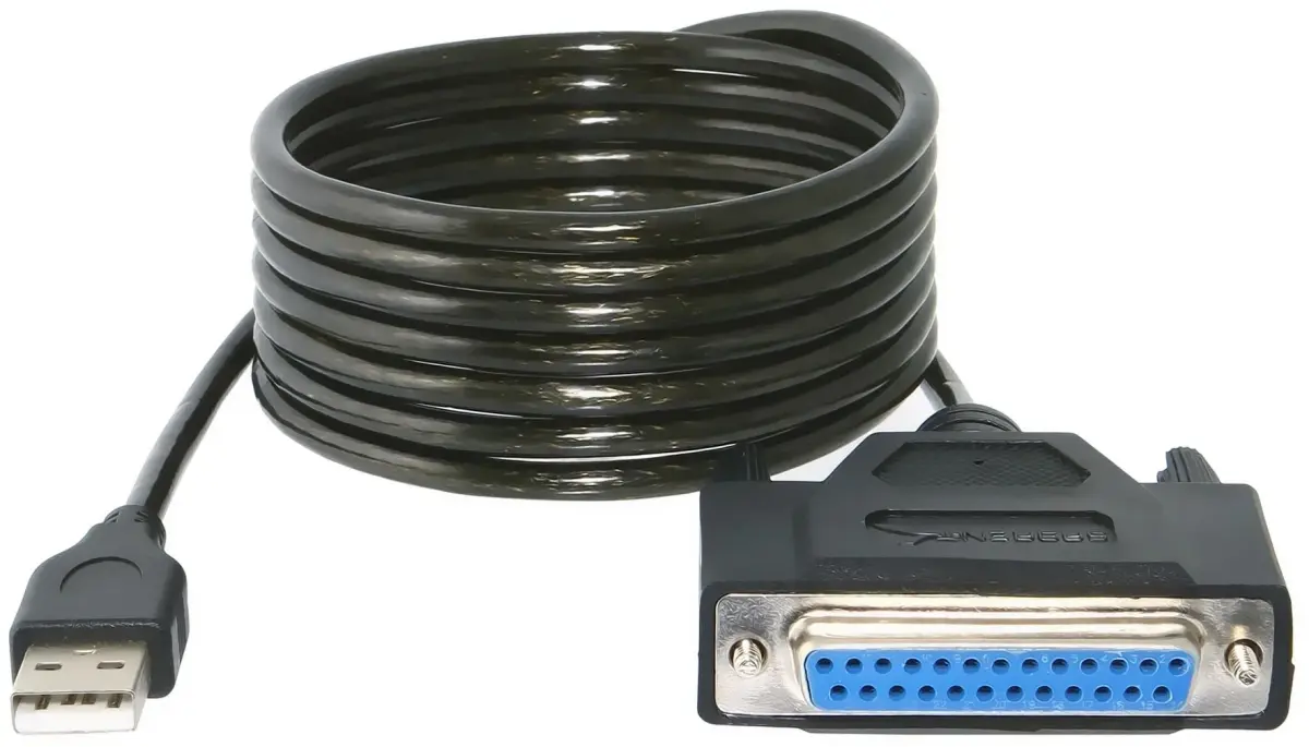 Sabrent USB 2.0 to DB25 IEEE-1284 Parallel Printer Adapter Cable (1.8m / 6ft) - view 4