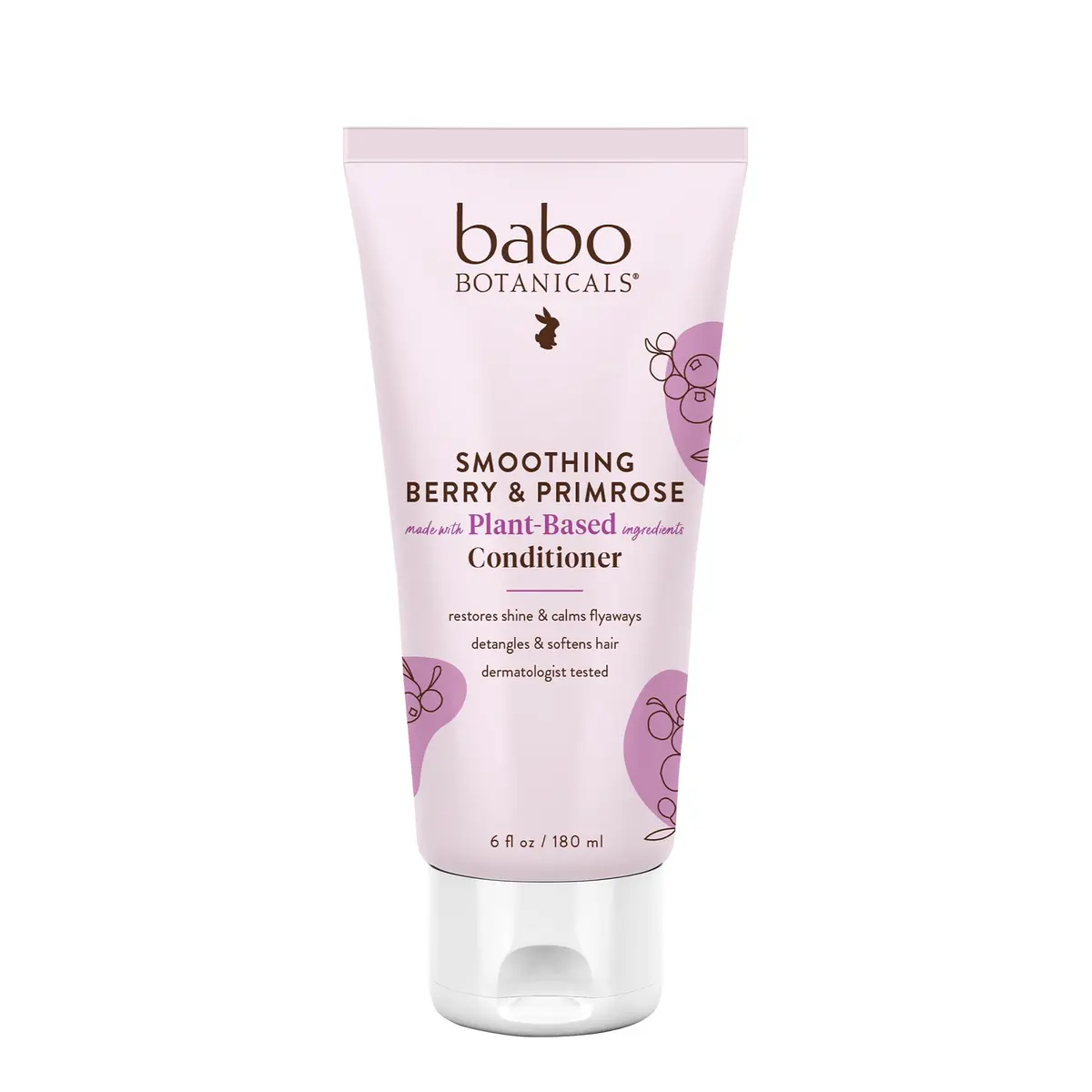 Babo Botanicals Smoothing Conditioner 6 Fl Oz | Vegan, Moisturizing & Detangling for Unruly Hair - main product image