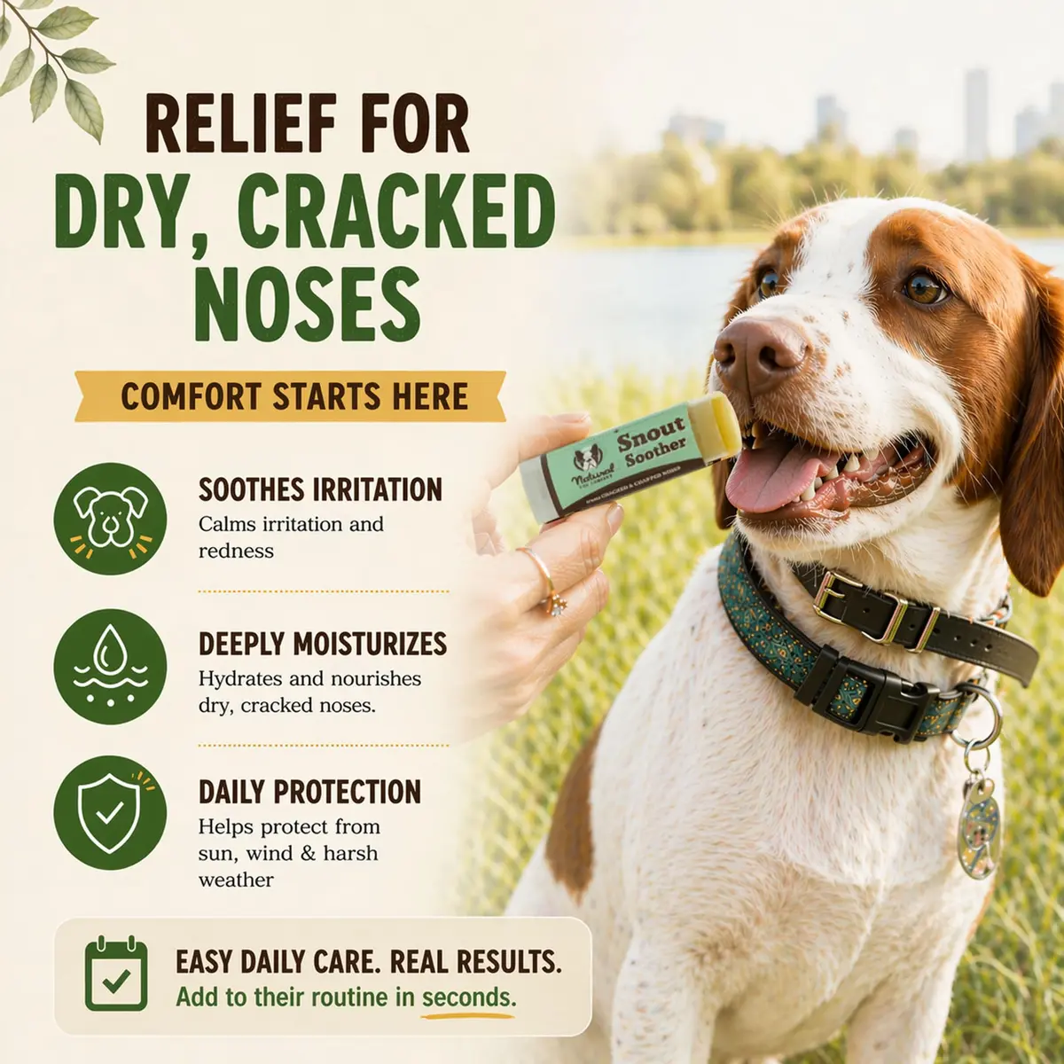 Natural Dog Company Snout Soother 2 oz Tin | Nourishing Nose Balm for Dry, Cracked Snouts - view 6