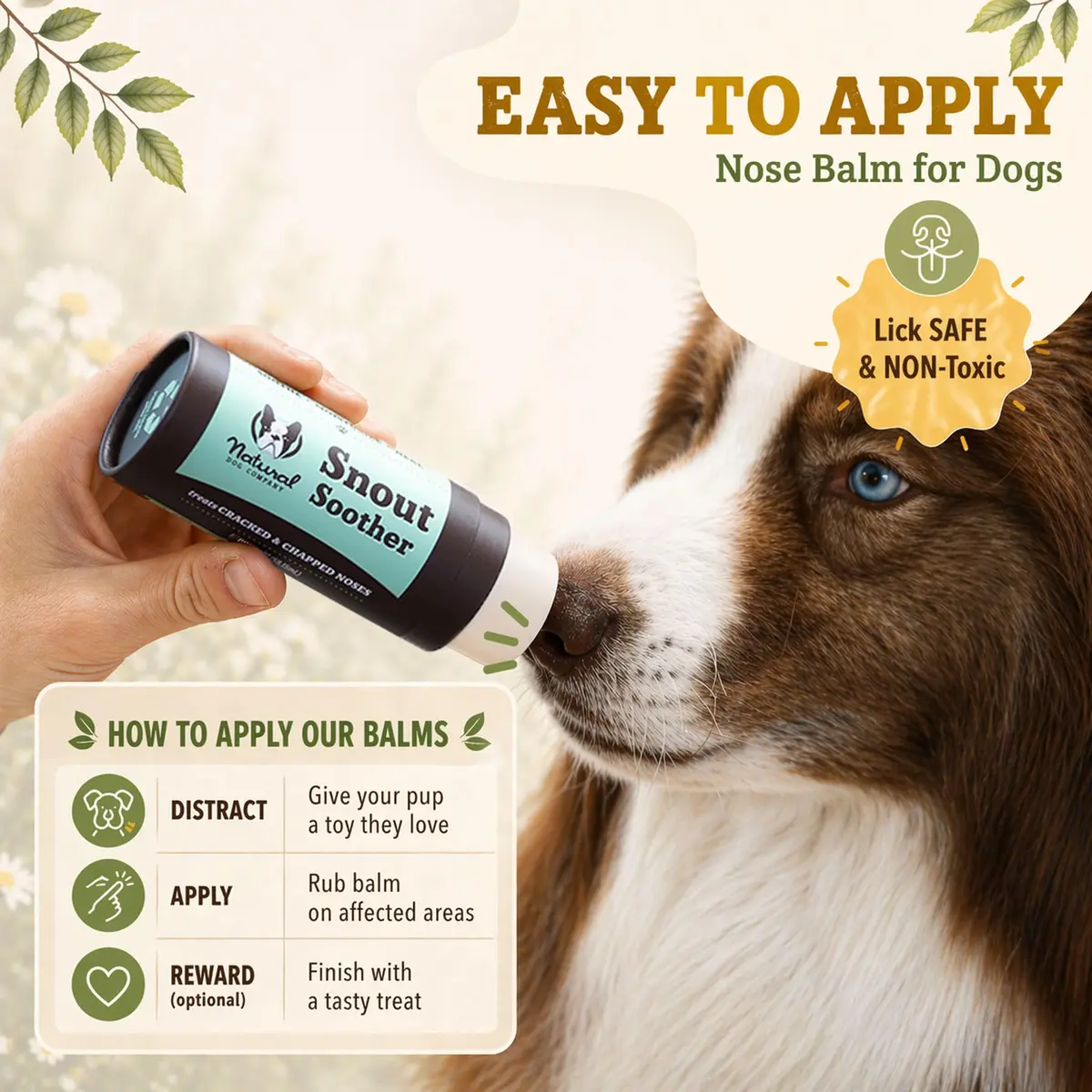 Natural Dog Company Snout Soother 2 oz Tin | Nourishing Nose Balm for Dry, Cracked Snouts - view 9