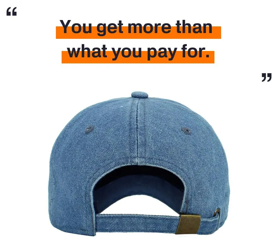 KBETHOS Classic Cotton Dad Hat Adjustable Plain Cap Polo Style Low Profile (Unstructured) Medium Denim - view 8