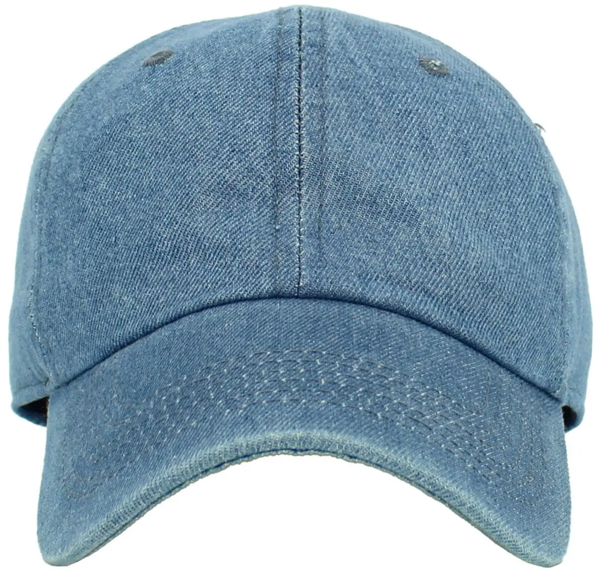 KBETHOS Classic Cotton Dad Hat Adjustable Plain Cap Polo Style Low Profile (Unstructured) Medium Denim - view 2