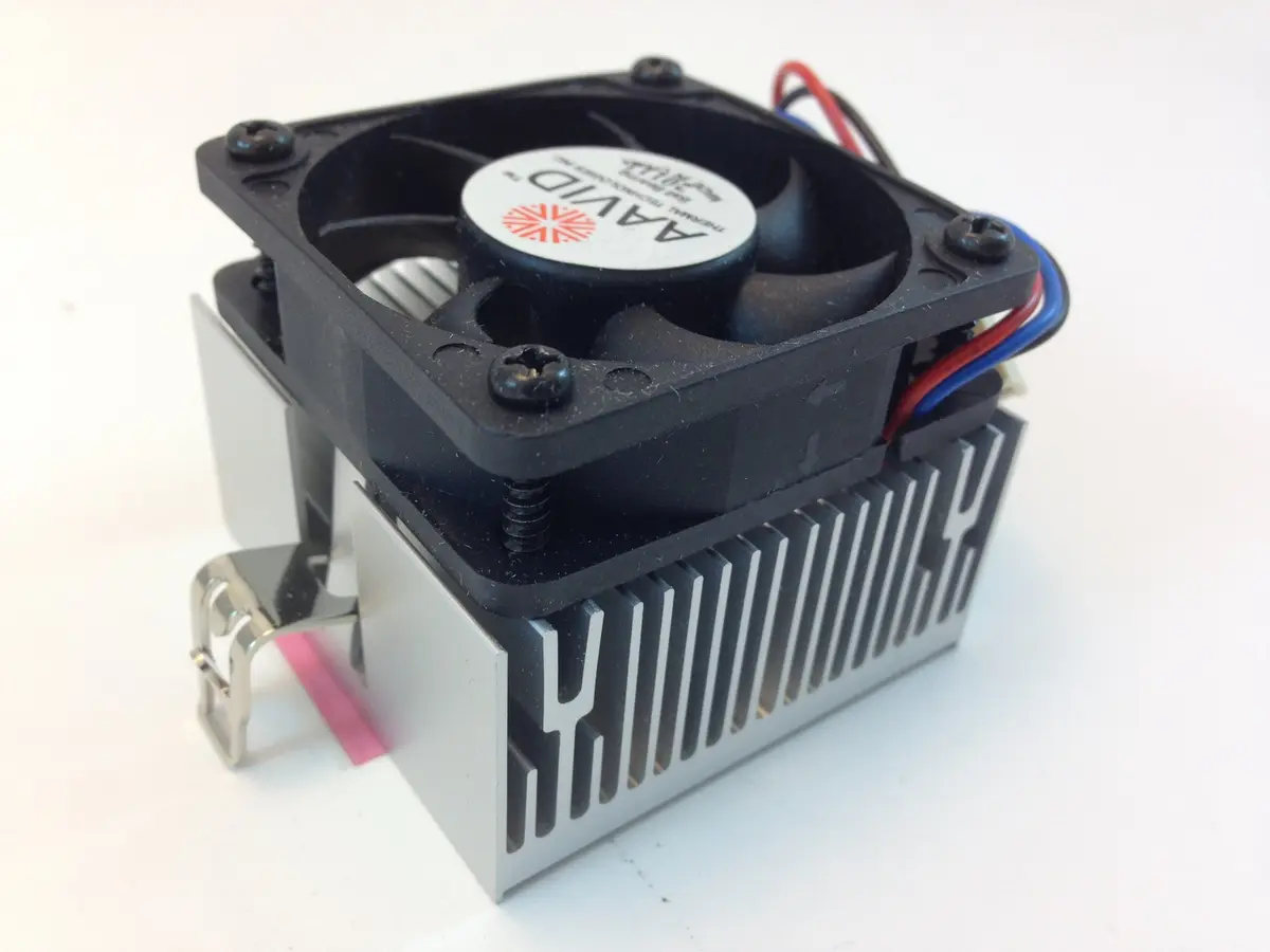AAVID CPU Cooling Fan & HEATSINK 50mm Square Silver | 3PIN Connector, 3W Air Cooling - main product image