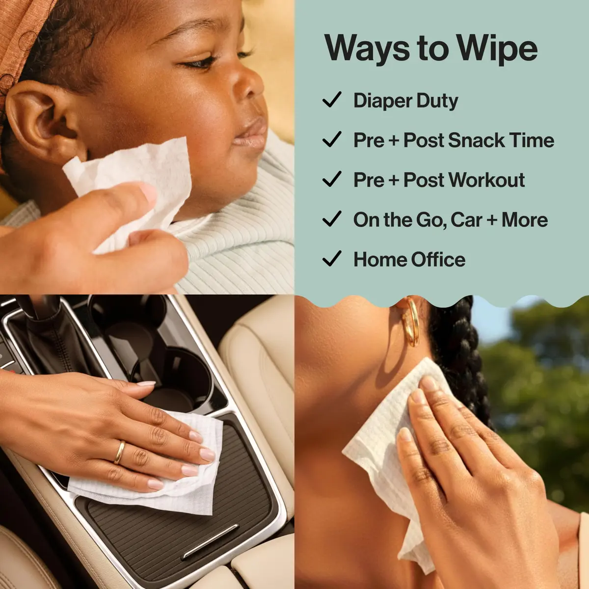 The Honest Company Multi-Use Baby Wipes, Pattern Play, 10 Count | Hypoallergenic, Plant-Based, 99% Water, Dermatologist Tested, Compostable - view 7