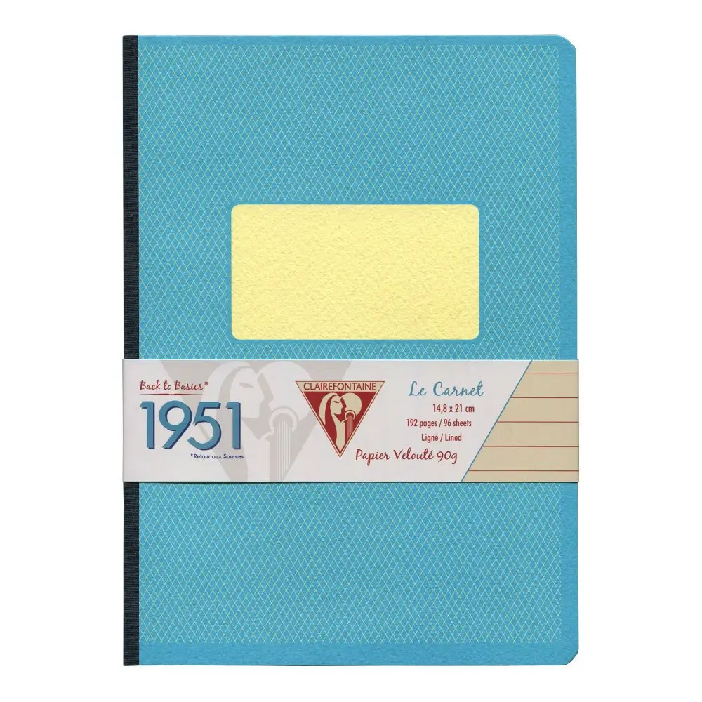 Clairefontaine 'Back to Basics 1951' Clothbound Notebook 5 3/4" x 8 1/4" | Premium French Craftsmanship - main product image