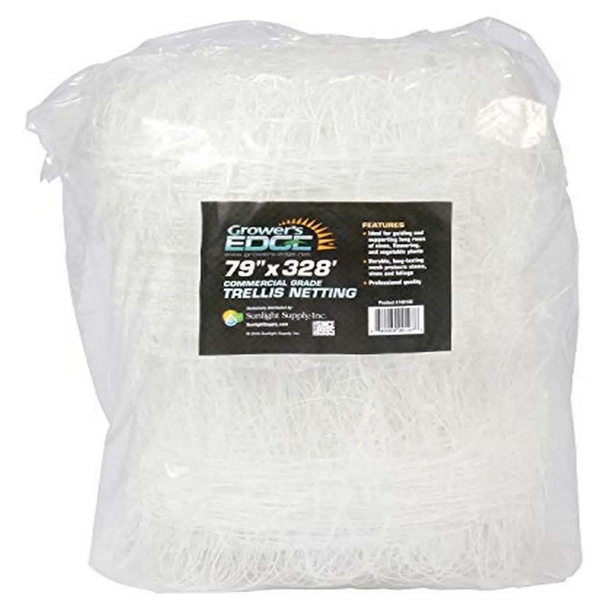 Grower's Edge Commercial Grade Trellis Netting - Guides & Supports Climbing Plants, 79" x 328', Long-Lasting Mesh - main product image