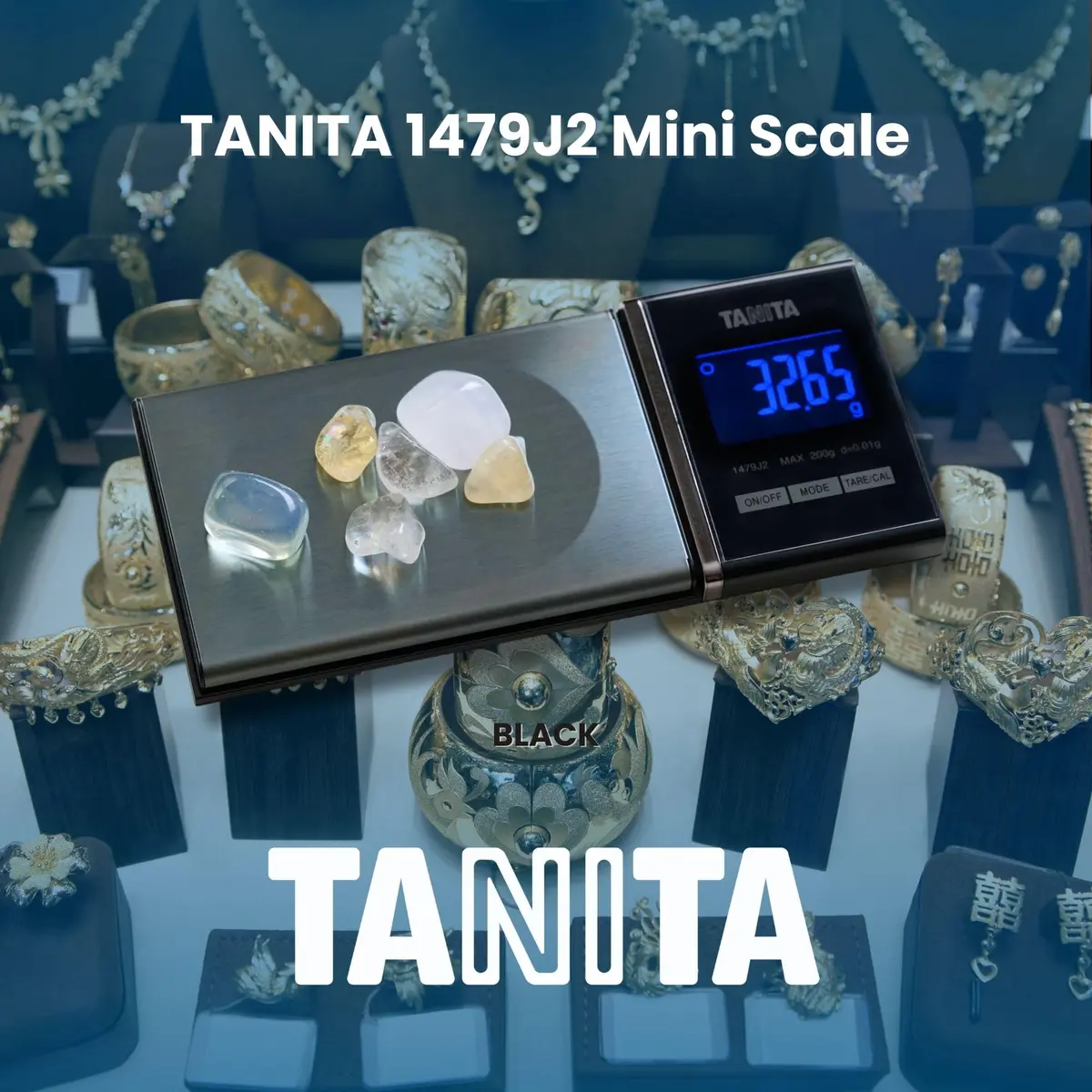 Tanita Mini Scale Japan Technology Accurate Digital Pocket Scale for Jewelry 200g | Blue Backlit Display, 6 Modes - view 6
