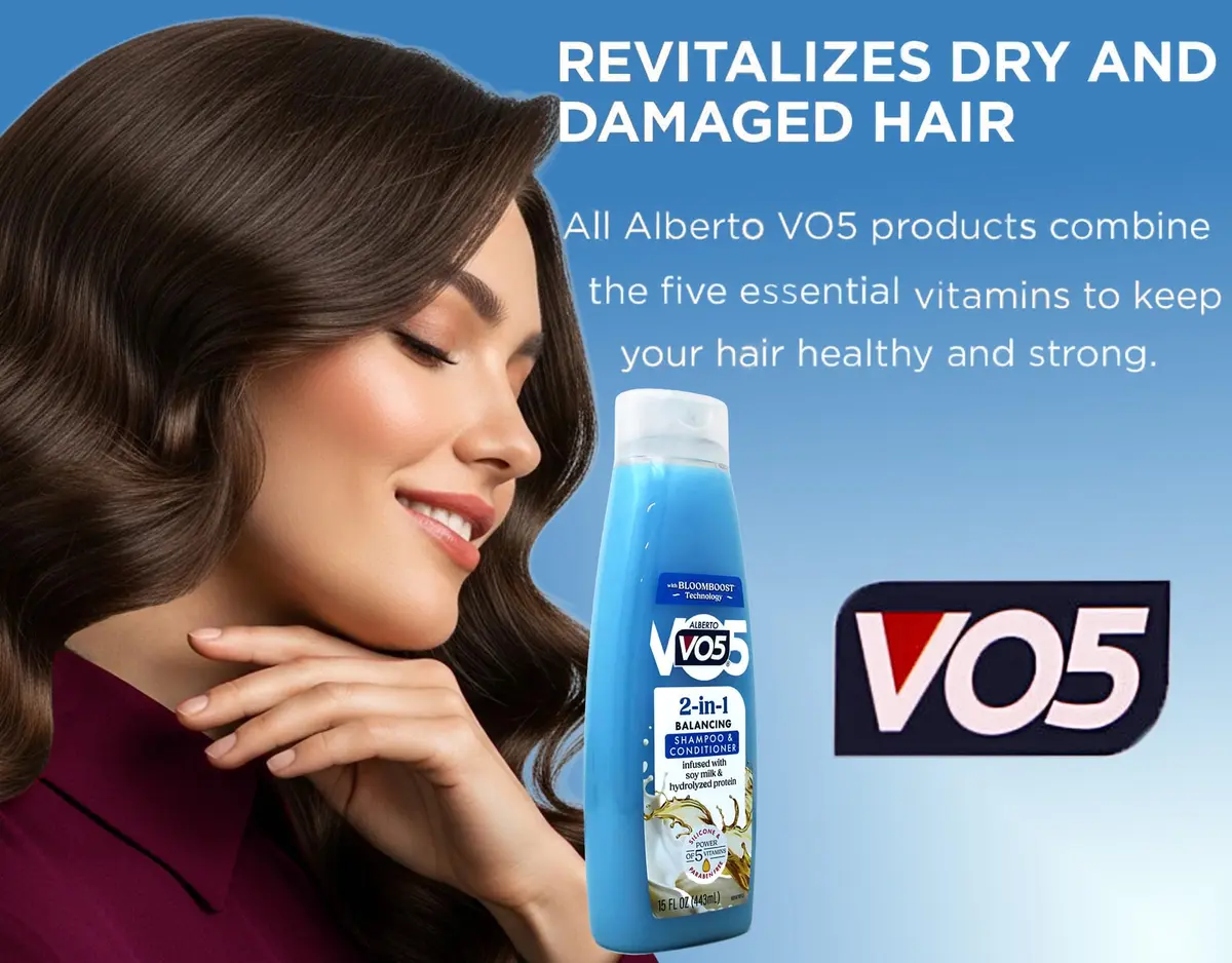 VO5 2 in 1 Shampoo & Conditioner – Deep Nourishing, 12.5 fl oz (370 ml), Sulfate & Paraben Free, Unisex - view 5