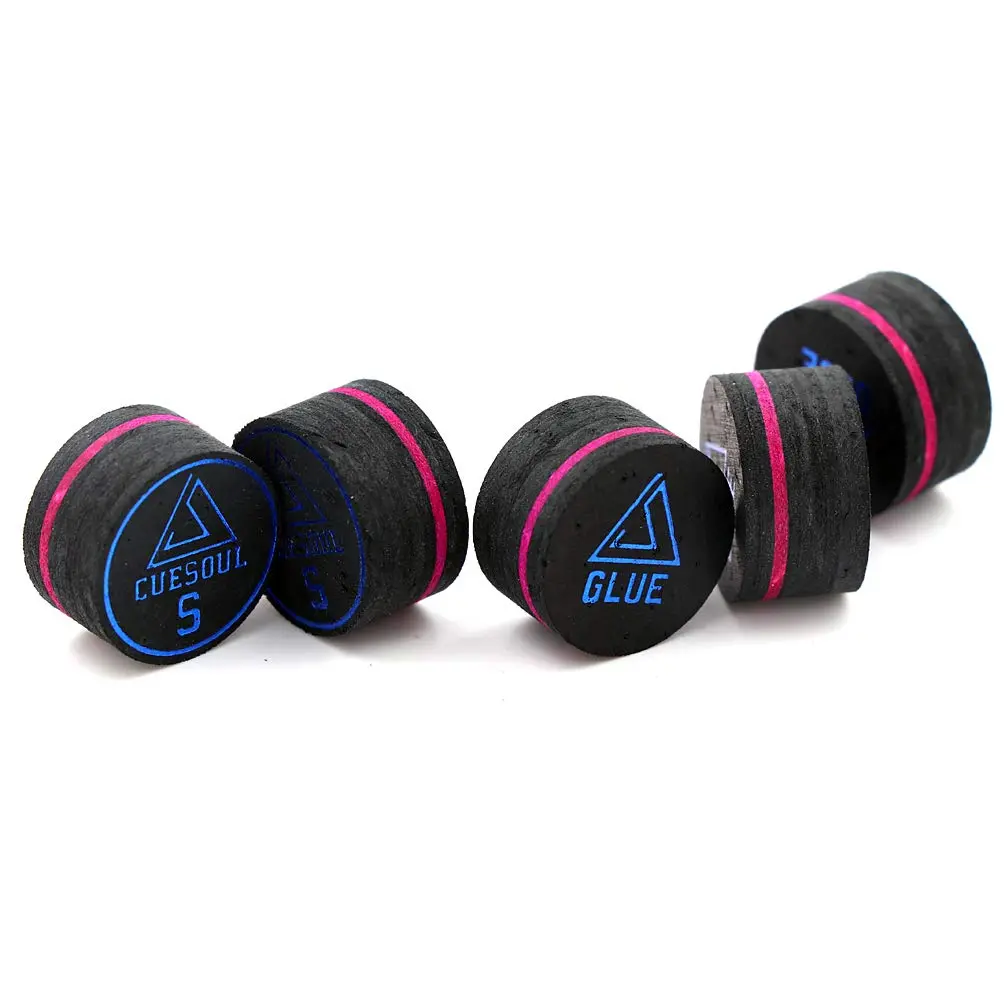 CUESOUL 5pcs 14mm Cue Tips for Billiard & Snooker | Soft Feel, Great Control, Japan Pig Leather - view 5