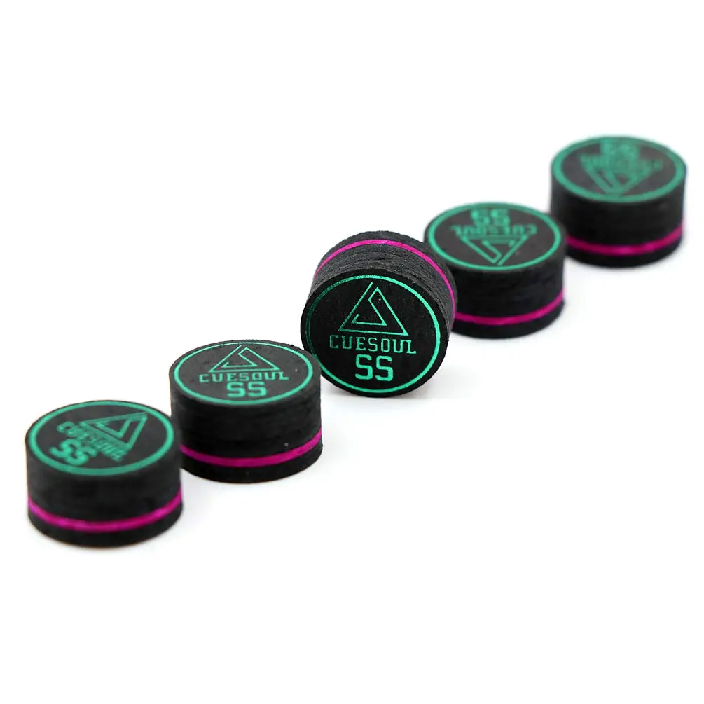 CUESOUL 5pcs 14mm Cue Tip Super Soft for Billiard Pool Cue and Snooker Cue | Japan Pigskin Material, 10 Layers, Easy to Shape - view 5
