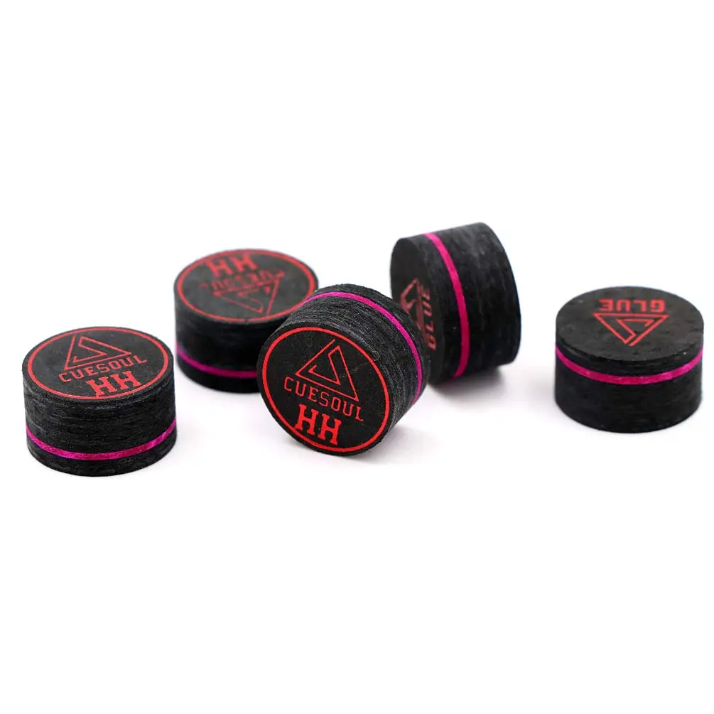 CUESOUL 5pcs Pigskin Cue Tips 14mm | 10 Layer Hardness HH for Billiards & Pool - view 5