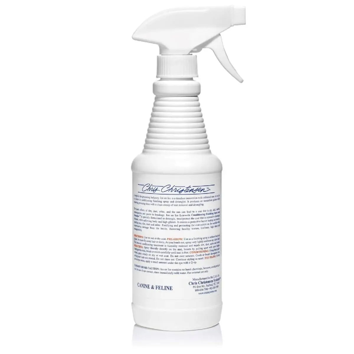 Chris Christensen Ice on Ice Detangler & Finishing Dog Spray 16 oz | Conditions & Protects Coat - view 8