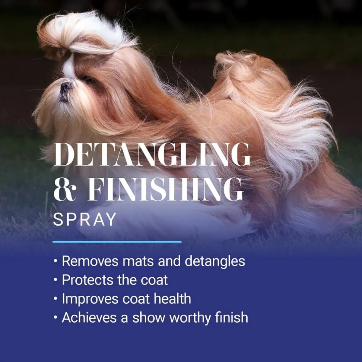 Chris Christensen Ice on Ice Detangler & Finishing Dog Spray 16 oz | Conditions & Protects Coat - view 2