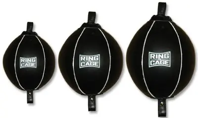 Ring to Cage Double End Bag 12 Inches | Leather Boxing Punching Bag for Speed & Coordination - view 2
