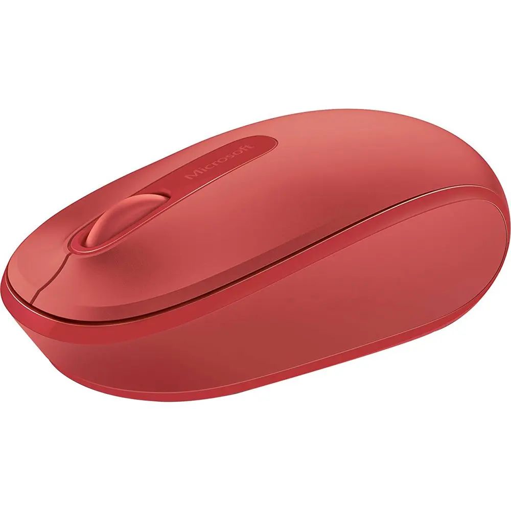 Microsoft Wireless Mobile Mouse 1850 - Flame Red | Comfortable, Portable, Wireless Mouse for PC & Mac - main product image