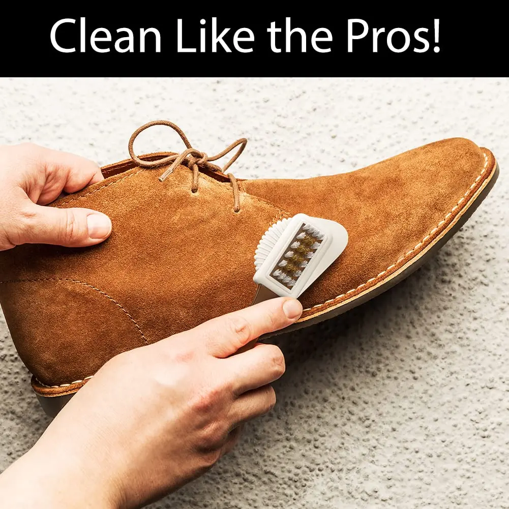 Shacke 4-Way Suede & Nubuck Brush Cleaner | Restores Shoes, Boots, Bags & Purses - view 5