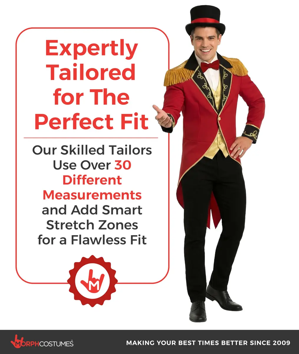 Fun Shack Ringmaster Costume Men, Circus, Halloween Costumes for Men, L | Complete Circus Look for Adults - view 4