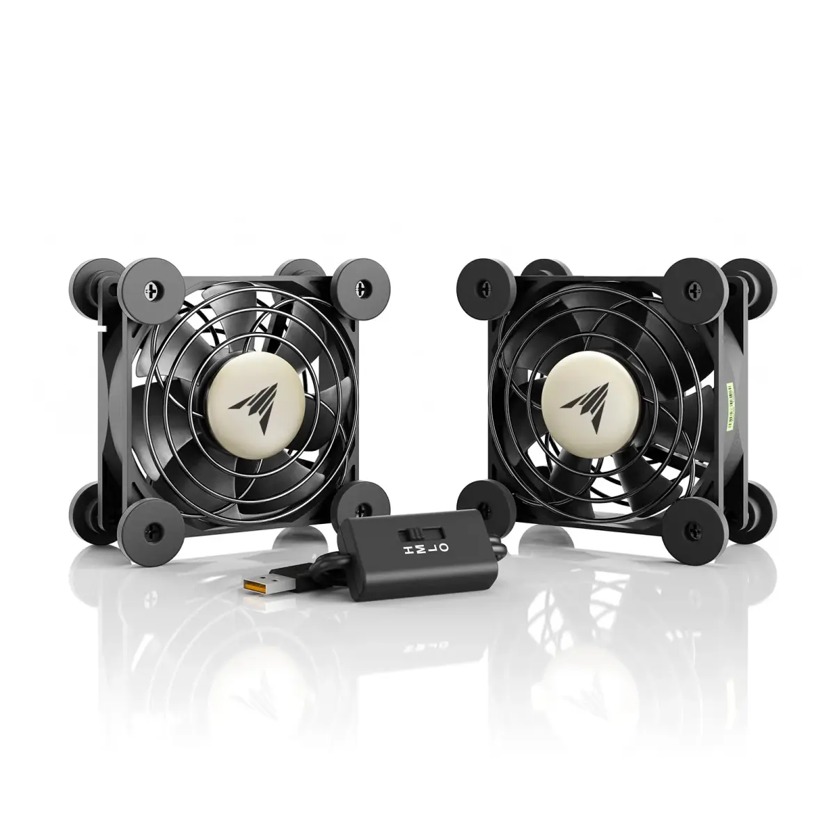 AC Infinity MULTIFAN S5 Dual 80mm USB Cooling Fans | 52 CFM, 18 dBA, UL-Certified - main product image