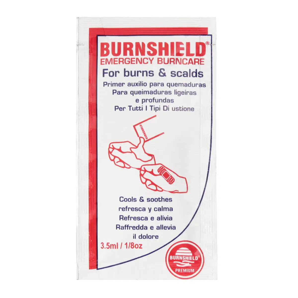 Burnshield First Aid Burn Relief Hydrogel Sachets 25 Count | Sterile Cooling & Pain Relief - view 5
