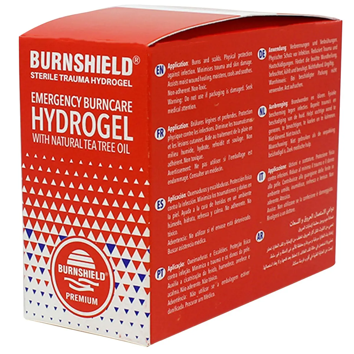 Burnshield First Aid Burn Relief Hydrogel Sachets 25 Count | Sterile Cooling & Pain Relief - view 2