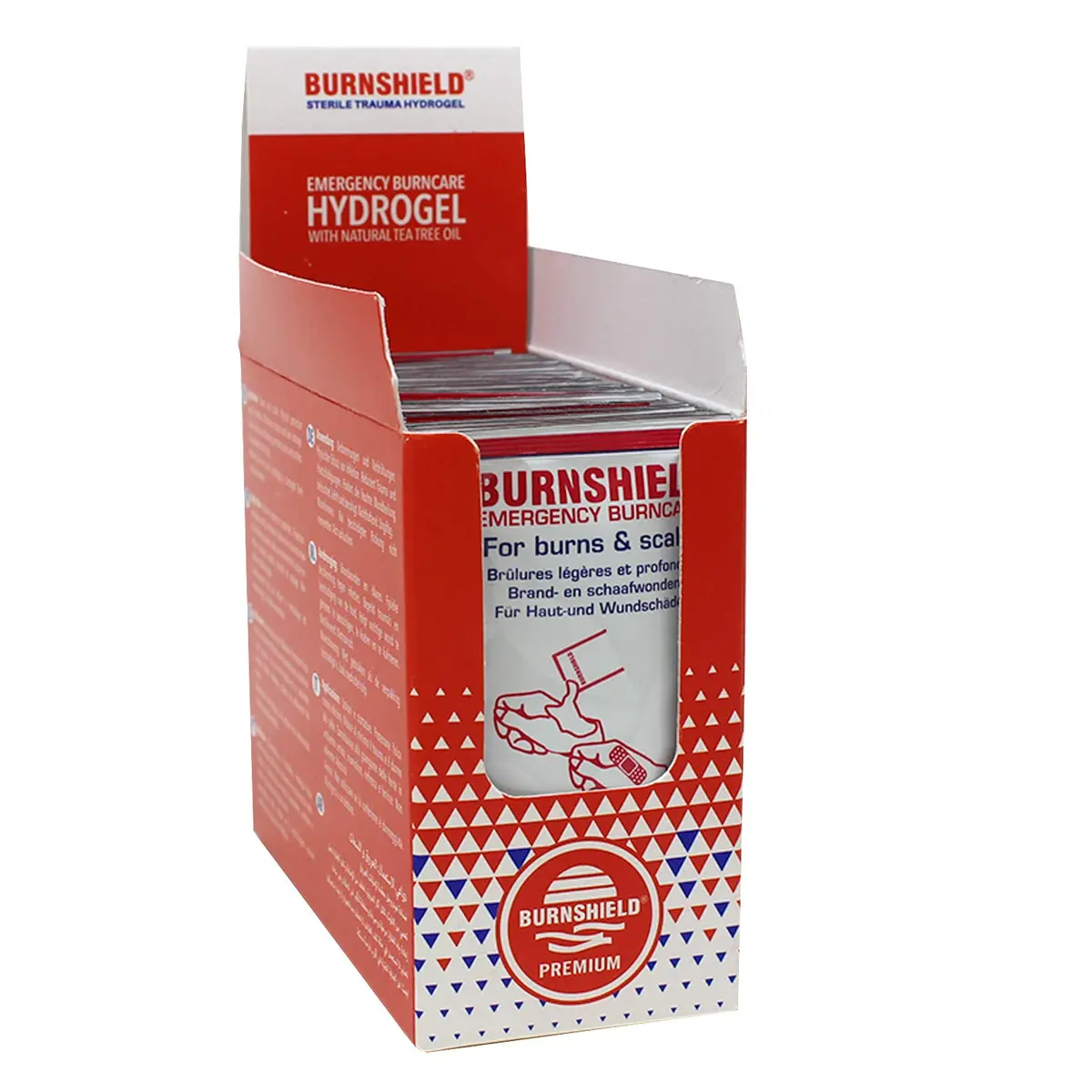 Burnshield First Aid Burn Relief Hydrogel Sachets 25 Count | Sterile Cooling & Pain Relief - view 4