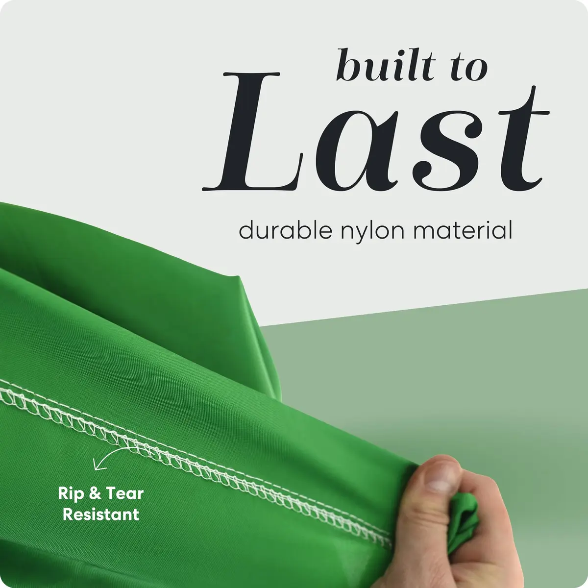 Handy Laundry XL Nylon Laundry Bag 30"x40" | 60 lb Capacity, Green, Heavy-Duty & Machine Washable - view 4