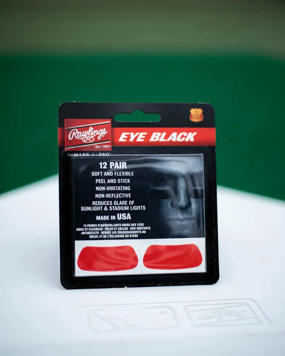 Rawlings Eye Black Adhesive Stickers Pink | Reduce Glare & Match Team Colors - view 3