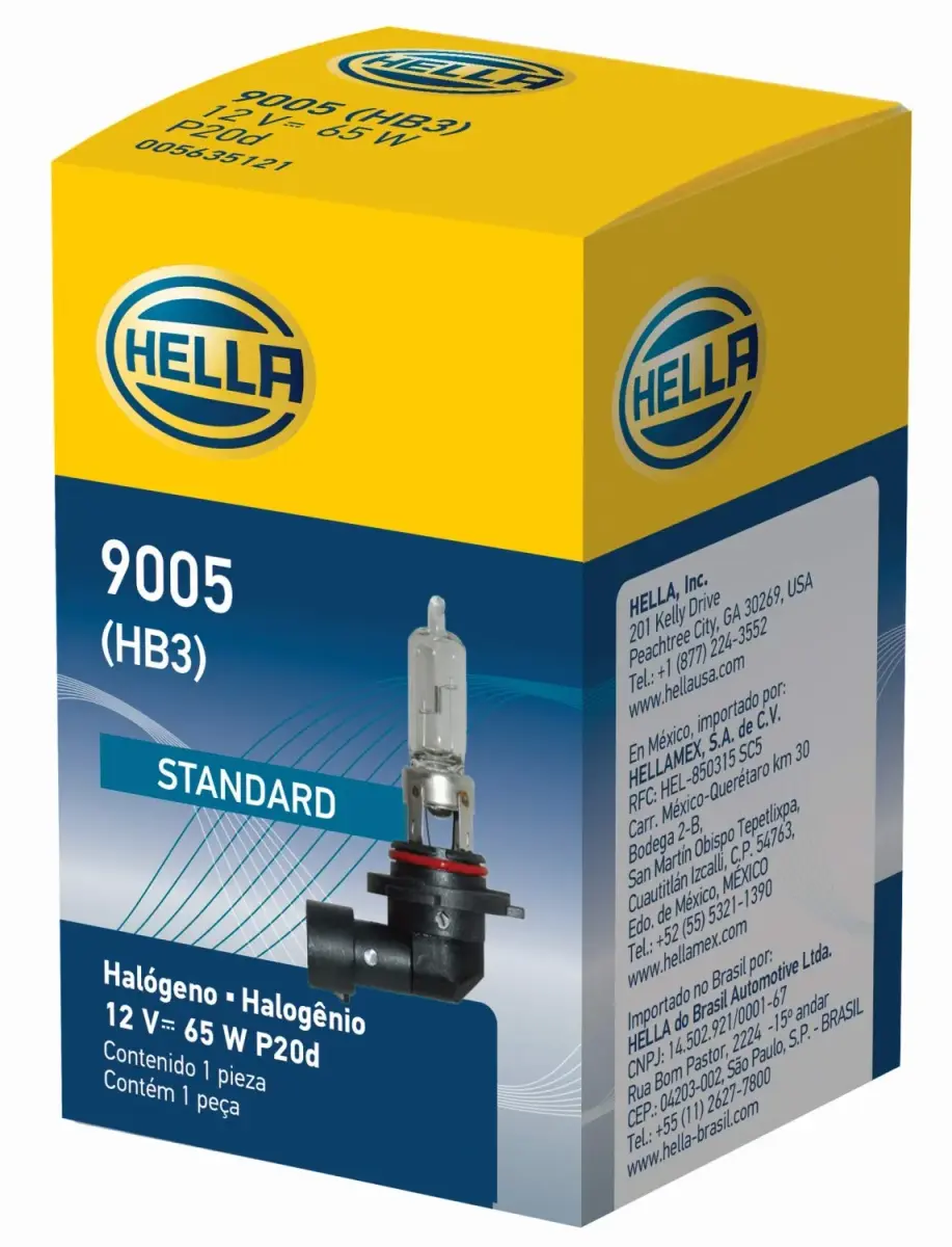 Hella Optilux XY Series 9005 Xenon Yellow Halogen Bulb, 12V, 65W, Single Pack | Enhanced Visibility - view 3