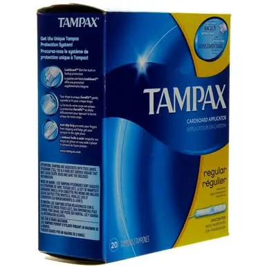 Tampax Tampons with Flushable Cardboard Applicator - Regular - 20 ct | Biodegradable Applicator - view 6