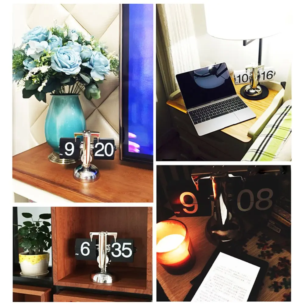 KABB DZ-3 Modern Digital Mechanical Retro Flip Clock Black | Accurate & Stylish (70-120 chars) - view 7