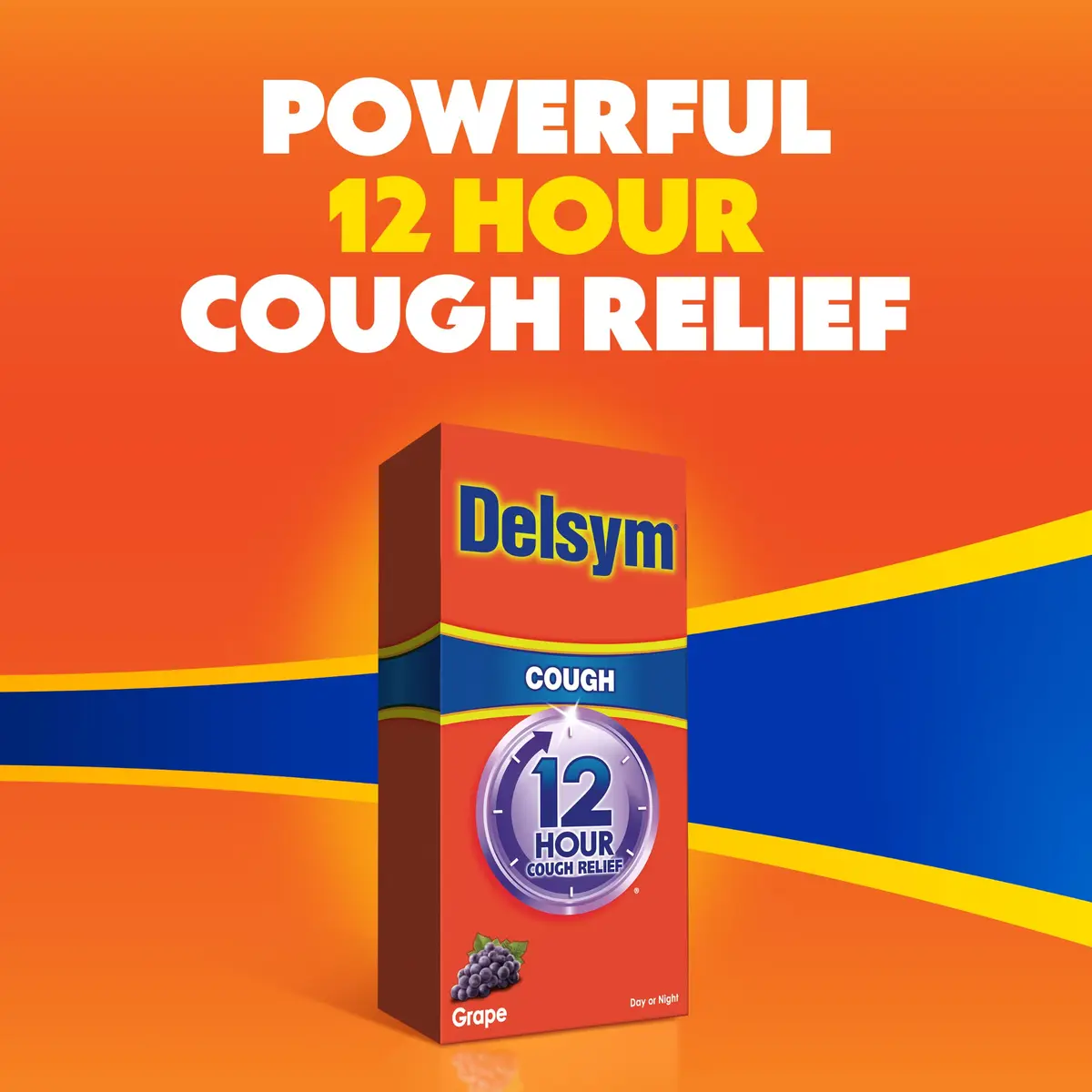Delsym 12 Hour Cough Medicine for Adults | Powerful Relief with Extended-Release Dextromethorphan, Grape Flavor, 3 Fl Oz - view 8