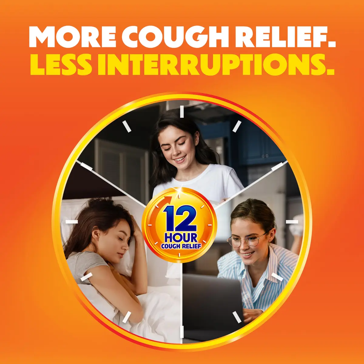 Delsym 12 Hour Cough Medicine for Adults | Powerful Relief with Extended-Release Dextromethorphan, Grape Flavor, 3 Fl Oz - view 4