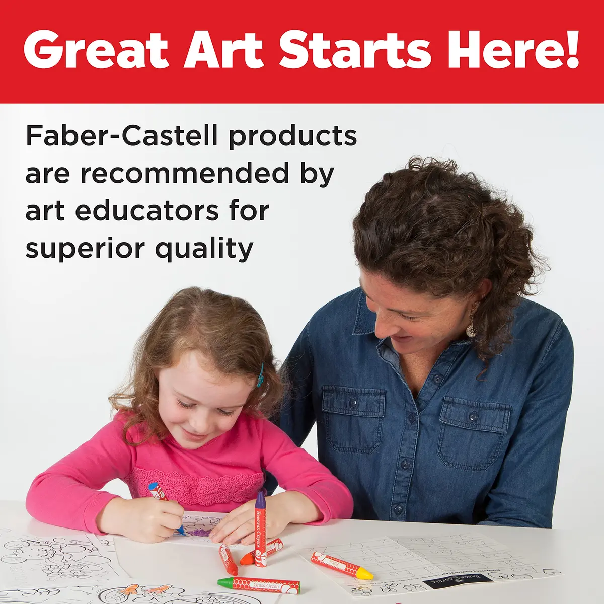 Faber-Castell Beeswax Jumbo Triangle Crayons 12 Count | Non-Toxic Art Supplies for Kids Ages 3+ - view 6
