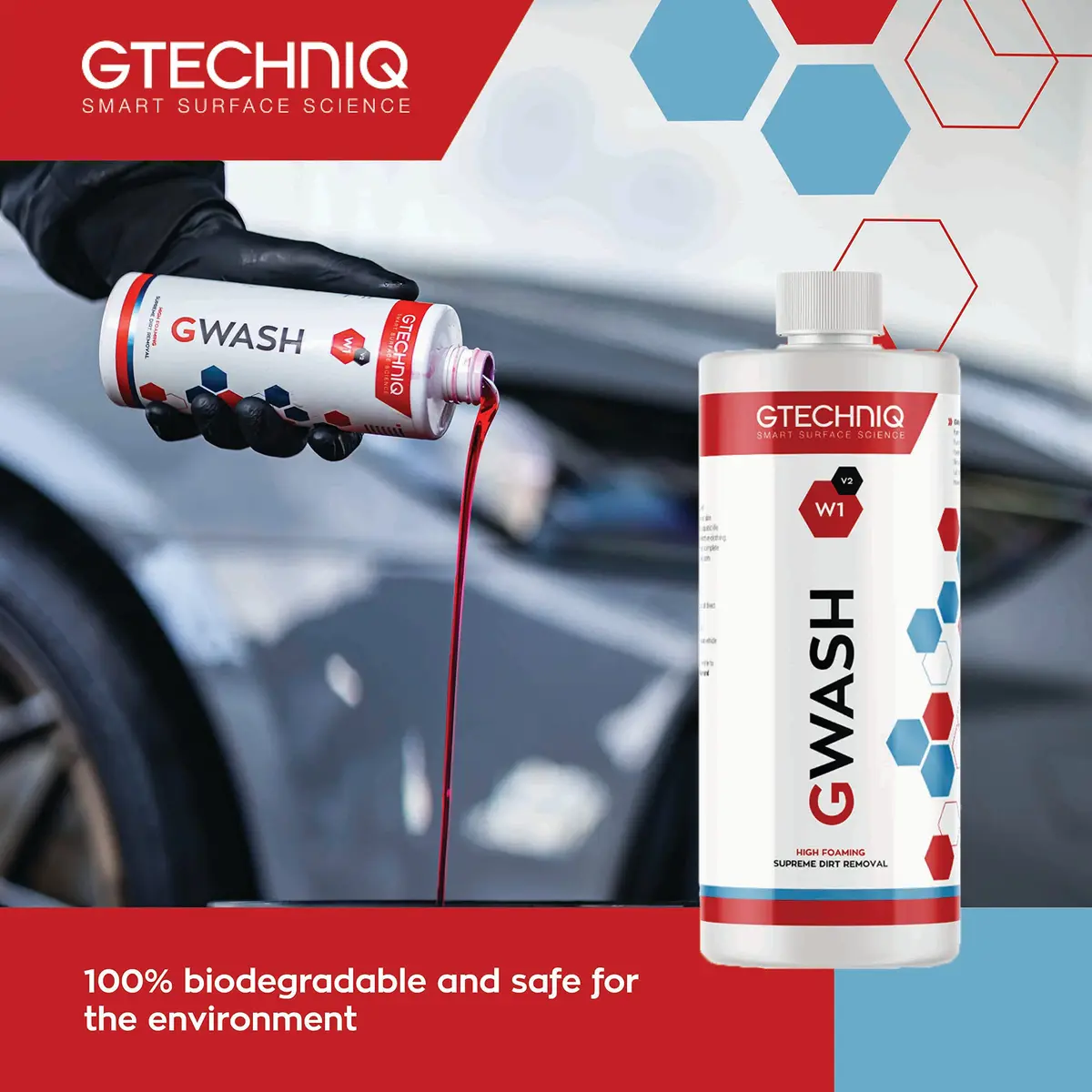 Gtechniq Car Shampoo 500ml | Biodegradable Foam Cleaner with Pink Grapefruit Fragrance - view 2