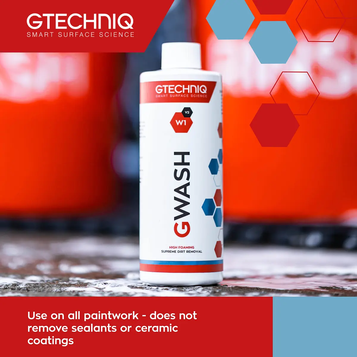 Gtechniq Car Shampoo 500ml | Biodegradable Foam Cleaner with Pink Grapefruit Fragrance - view 4