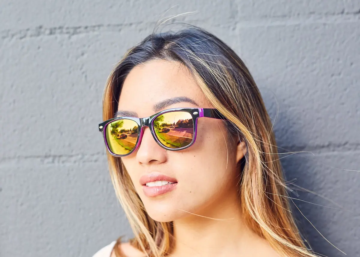 OWL New 2014 Womens Mens Vintage Two-Tone Sunglasses (Purple Mirror Lens) | UV400 Reflective - view 4
