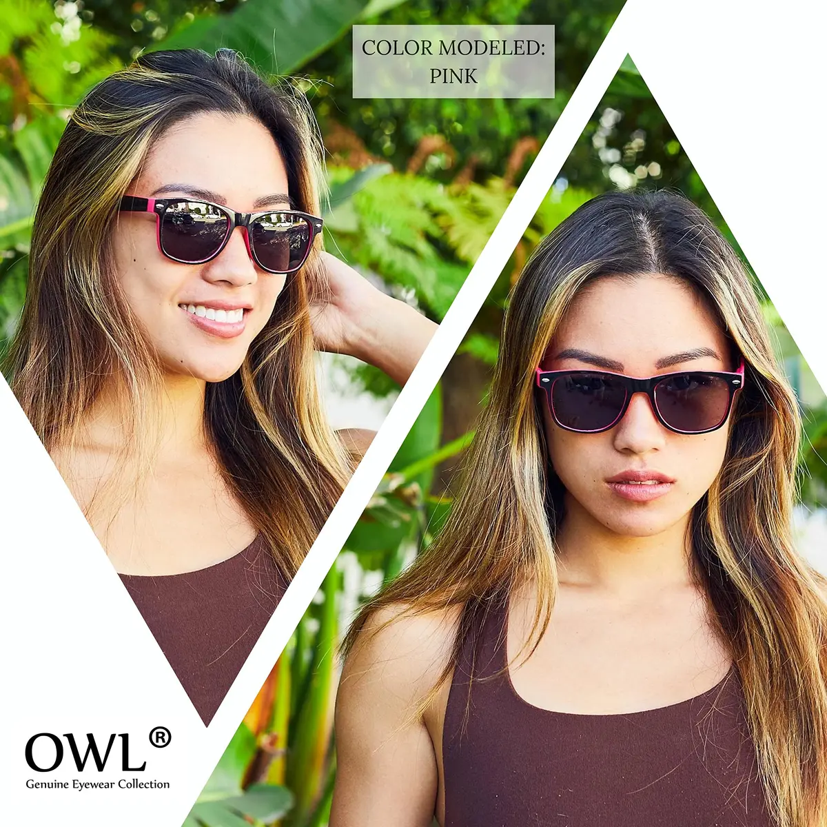 OWL 80's Stylish Retro Two Tone Party EDM Sunglasses | UV400 Protection, Unisex, Lightweight (70-120 chars) - view 4