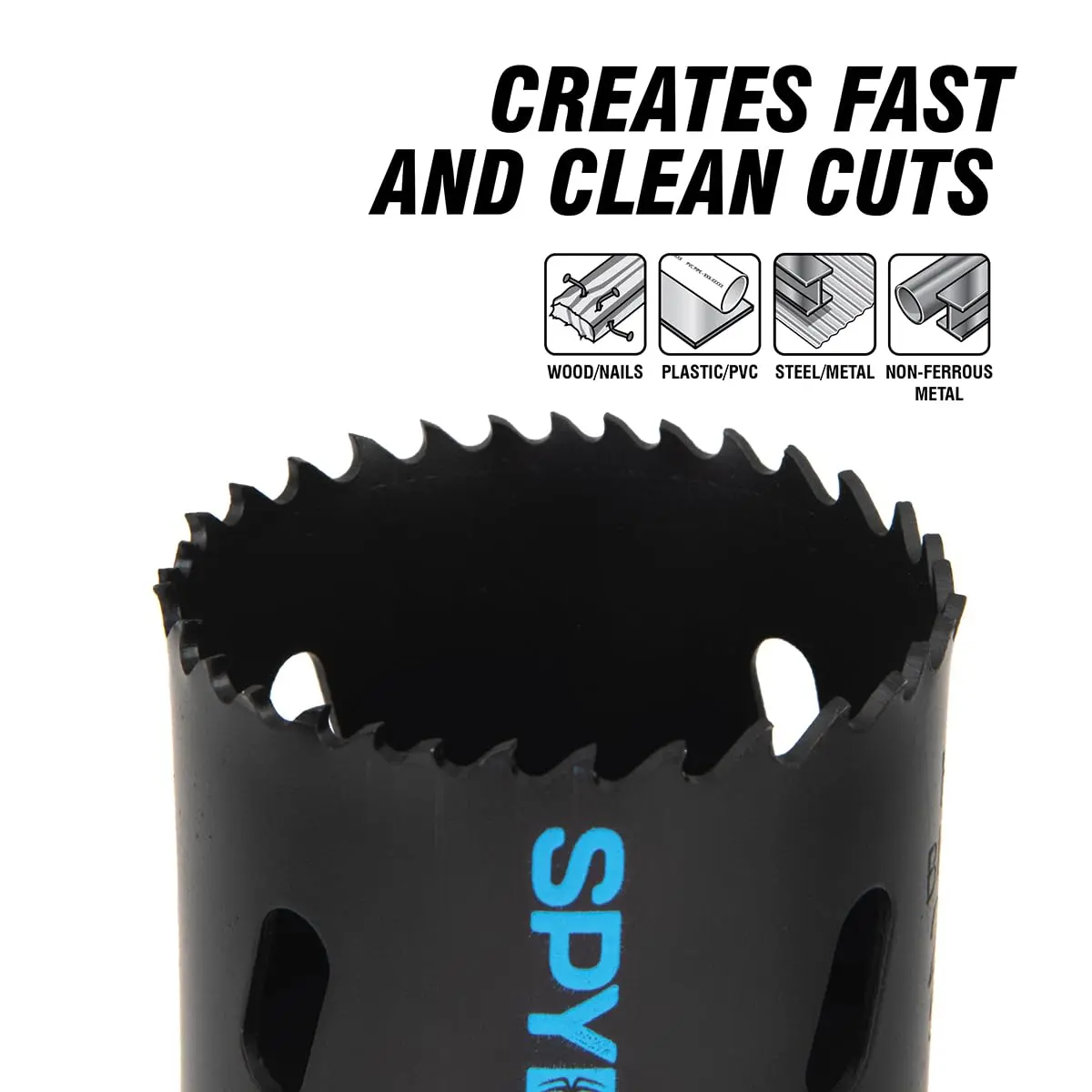 Spyder 600066 Rapid Core Eject Hole Saw, 1-Inch | Bi-metal Steel, Fast & Easy Cutting - view 5