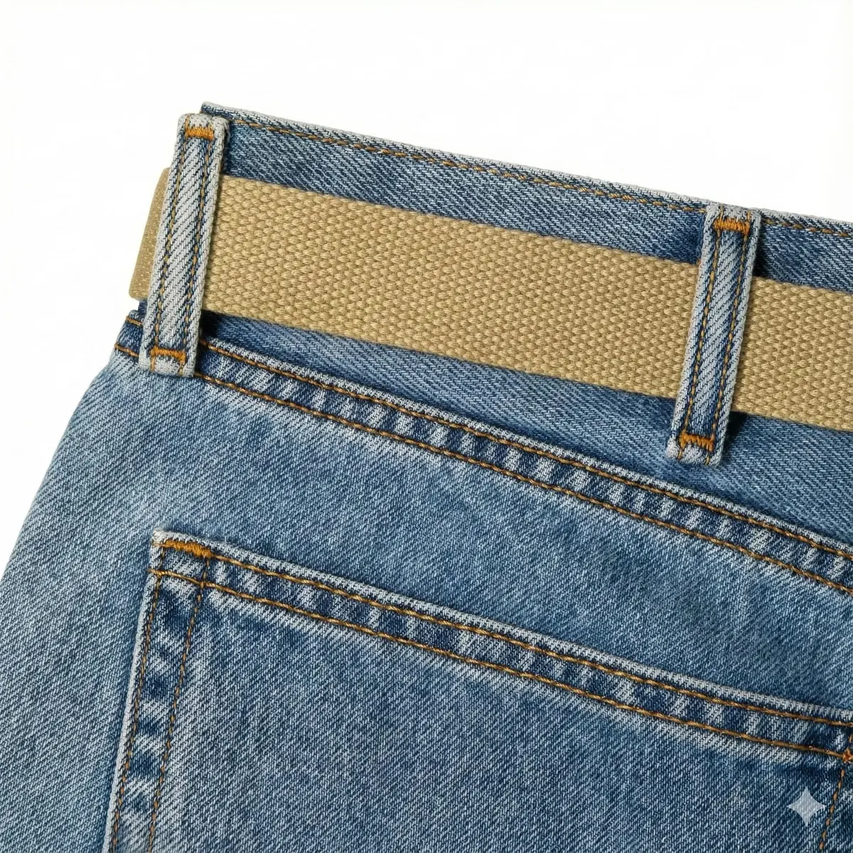 BC Belts Canvas Web Belt Military Style with Antique Brass Buckle 54" | Versatile Casual Accessory - view 6